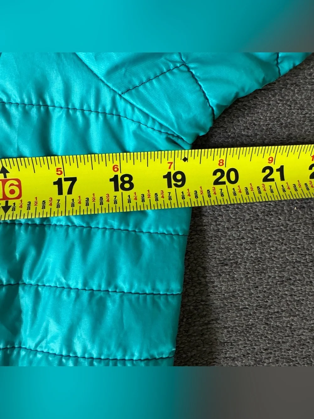 Patagonia Women's Nano Puff Jacket Teal Epic Blue Quilted Outdoor Hiking S - Picture 9 of 11